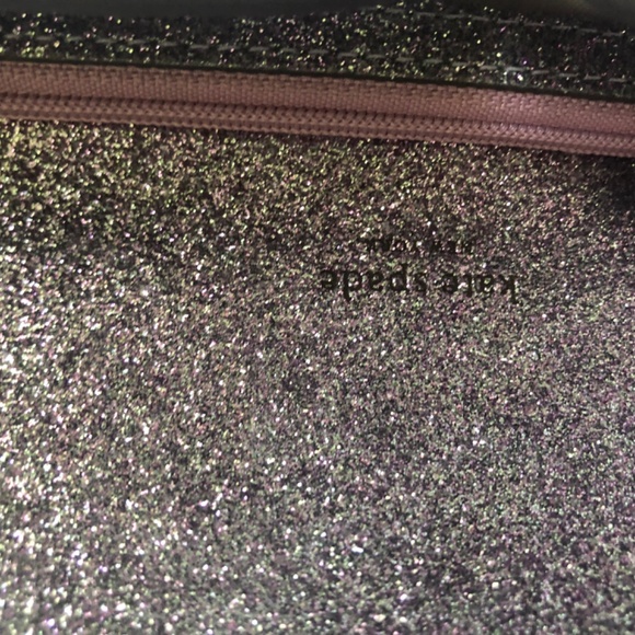 New Kate Spade Lilac Shimmer Crossbody Bag w/ Heart Closure & Kate Spade Clutch - Picture 5 of 11